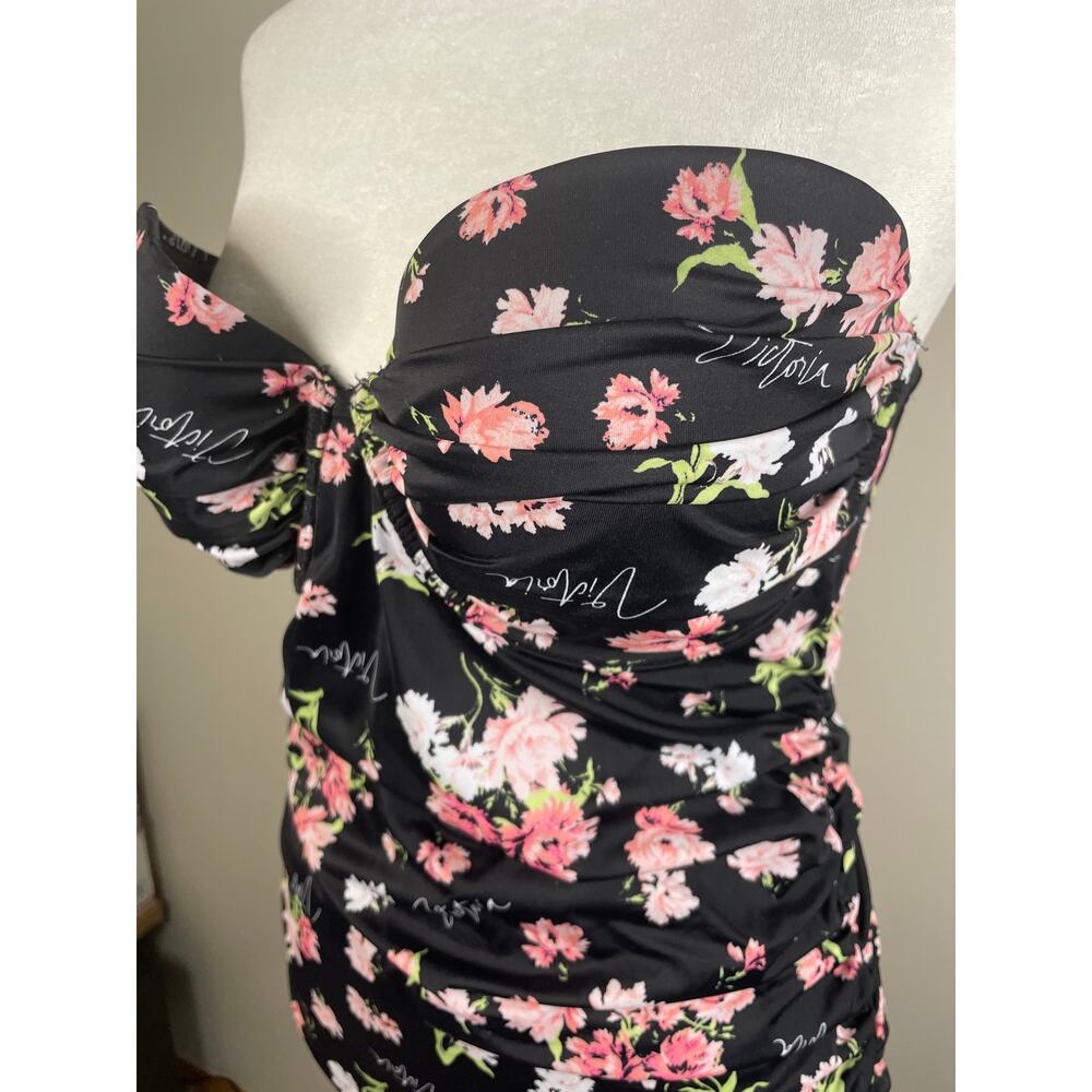 Victoria’s Secret Floral Black One-Piece tankini top, 38C - Picture 3 of 9